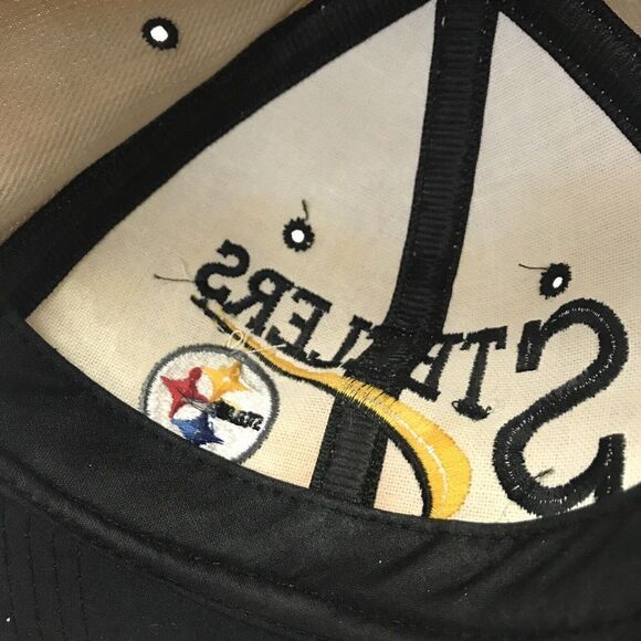 Sams Cap Steelers One Size Hat Adjustable Baseball Wool Blend Vintage Embroidery - Picture 7 of 8